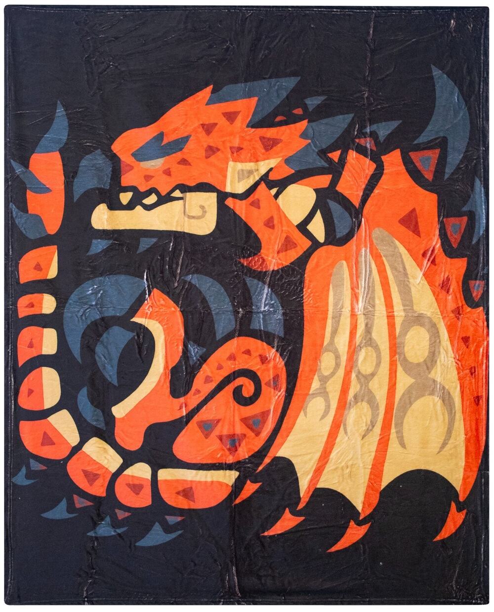 Monster Hunter Rathalos Icon, Dragon Super Soft Throw Blanket - 50" x 40" NEW